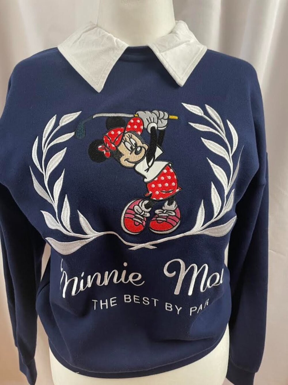 Disney Minnie Mouse Golf Collared Women's Crewneck